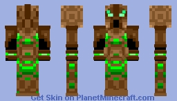 bronze green armor Minecraft Skin