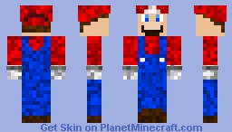 Mario Minecraft Skin