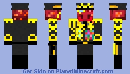 New Commander-in-Chief of the Imperial Armed Forces of the Great Monster Empire | Crimson Forest Piglin | Field Marshal Ghrurncorghulg’n Minecraft Skin