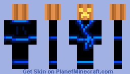 Blue Ninja X Pumkin Head Minecraft Skin