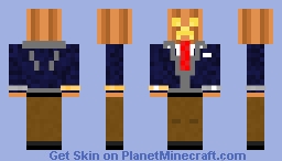 Business Creeper with Pumpkin Head Minecraft Skin