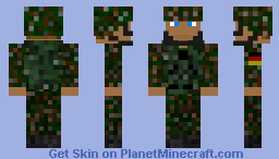 modern german solger Minecraft Skin