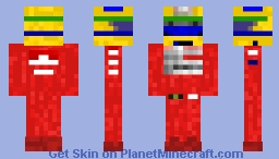 Ayrton Senna(Mclaren f1) Minecraft Skin