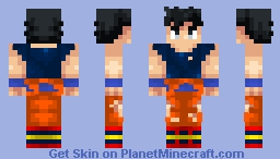 Goku from Dragon ball Minecraft Skin