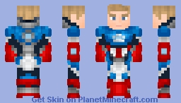 Captain America (Space Suit without Helmet) Minecraft Skin