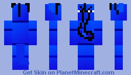 Blue Aardvark(Pink Panther) Minecraft Skin