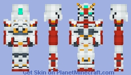 RX-78NT-1 Gundam NT-1 (Prototype) Minecraft Skin