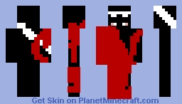 Black girl with blood Minecraft Skin