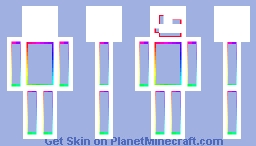 awesome rainbow dude Minecraft Skin
