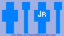 Blue guy with Jr Logo from Nick Jr. Minecraft Skin