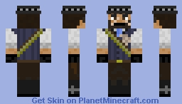 John Marston RDR (With Hat) By SorrenDC Minecraft Skin