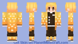 Zenitsu Agatsuma (Demon Slayer) Minecraft Skin