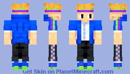 Blue Catapulfy Minecraft Skin