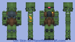 MS-06F Zaku II (Real Type) Minecraft Skin