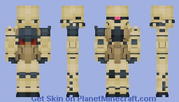 MS-06JC Zaku II (Arth) Minecraft Skin