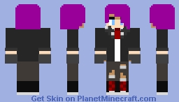 Purple Haired Guy Minecraft Skin