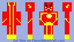 The flash skin Minecraft Skin