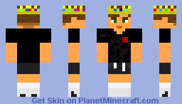 Mine skin with technoblade crown Minecraft Skin