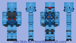 MS-07B-3 Gouf Custom Minecraft Skin