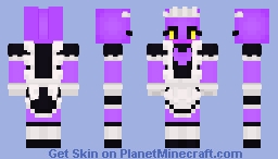 Jax In a maid outfit Minecraft Skin