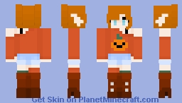 Pumpkin Off One Shoulder Top | Zero-Z Minecraft Skin