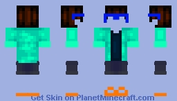 TheActualAqua skin template 1 Minecraft Skin