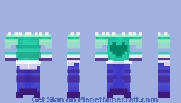 TheActualAqua dress template Minecraft Skin