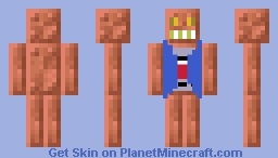 Coppor Robot with vest Minecraft Skin
