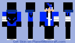 One of JaySNAR's skins but blue Minecraft Skin