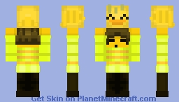 Frisk Being Carried By The Duck That Carries Him Over A Disappointingly Short Gap Minecraft Skin
