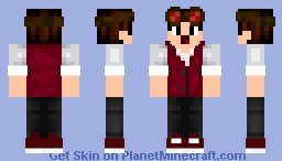no robot arm red suit theactualaqua Minecraft Skin
