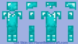 Full Diamond Armor Base Minecraft Skin
