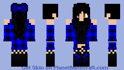 Cute Off-Shoulder Flannel Wolfie :3 (Human) Minecraft Skin