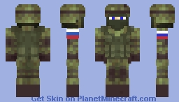 Russian soldier - Best quality Minecraft Skin