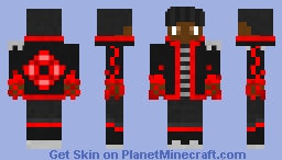 Red & Black Drip Ekyng 2025 Minecraft Skin