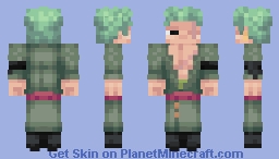 "Pirate Hunter" Roronoa Zoro (Post-Timeskip) Minecraft Skin