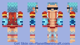 "Cyborg" Franky (Post-Timeskip) Minecraft Skin