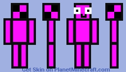My Minecraft skin but more magenta Minecraft Skin