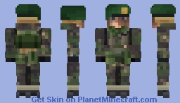 British Royal Marine (Green Beret) | Falklands War | United Kingdom 🇬🇧 Minecraft Skin