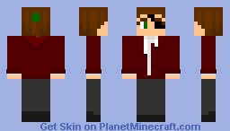 Eyepatched Girl Minecraft Skin