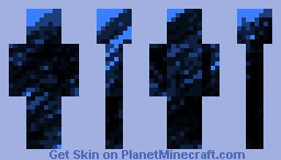 Blue and Black Minecraft Skin