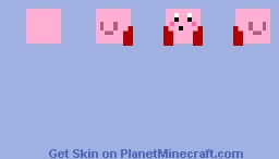 Kirby that you put on things Minecraft Skin