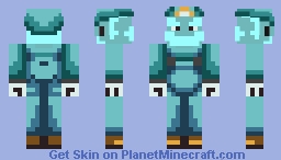 Kefka's Retro Mario (Blue) Minecraft Skin