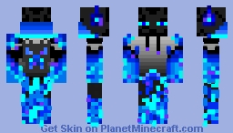 blue endermen Minecraft Skin
