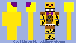 Nightmare fredbear fnaf 4 Minecraft Skin