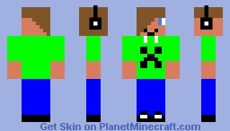 Creeper Gamer Minecraft Skin