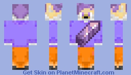 feneco com moletom de cristal de ametista Minecraft Skin