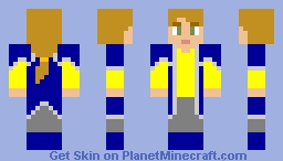 My Original Doctor (Post Bi-Generation First Incarnation) Minecraft Skin