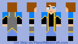 My Original Doctor (Post Bi-Generation Second Incarnation) Minecraft Skin