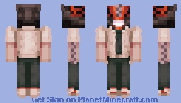 Chainsaw Man - Chainsaw Man Minecraft Skin